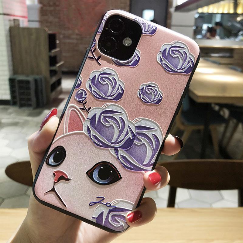 3D Relief Phone Case For Tecno Camon 19 Camon19 Pro Neo Case Floral Silicon Cover For Tecno Camon 19 Neo Case 2022 Fundas Coque