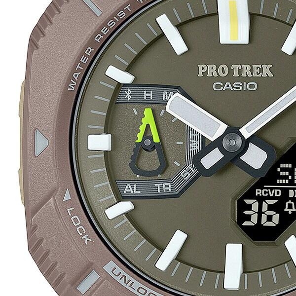Casio Herren PRO TREK PRJ-B001B-5JF [PRO TREK Hiker Line (Erdfarbe) Thema Modell] Runde Uhr