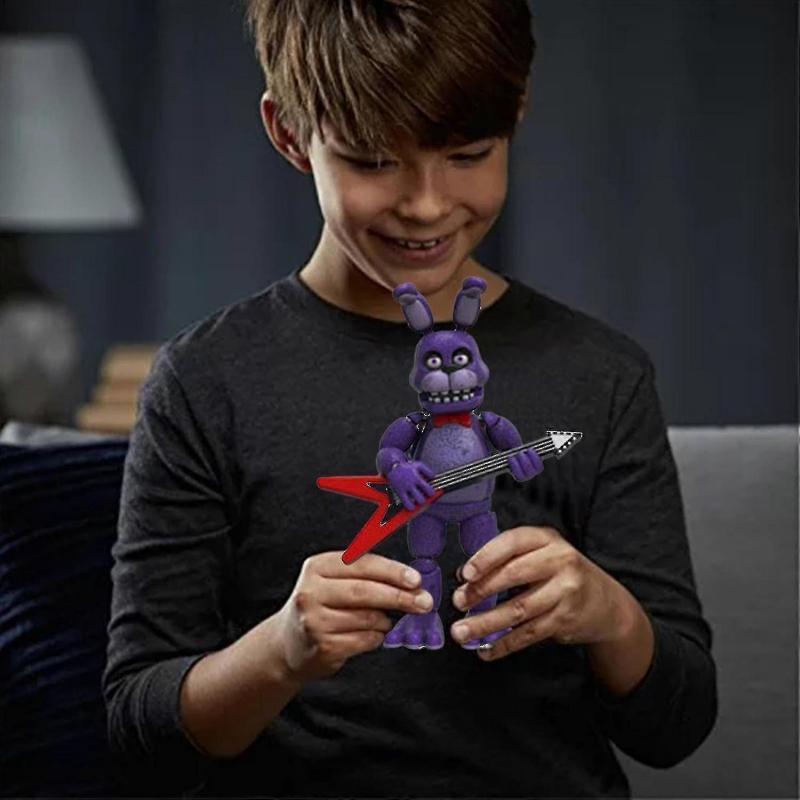 5er Pack Anime-Figur Zusammenbauspielzeug Five Night At FReddy Fnaf Niedliche Actionfigur PVC-Modell FReddy To