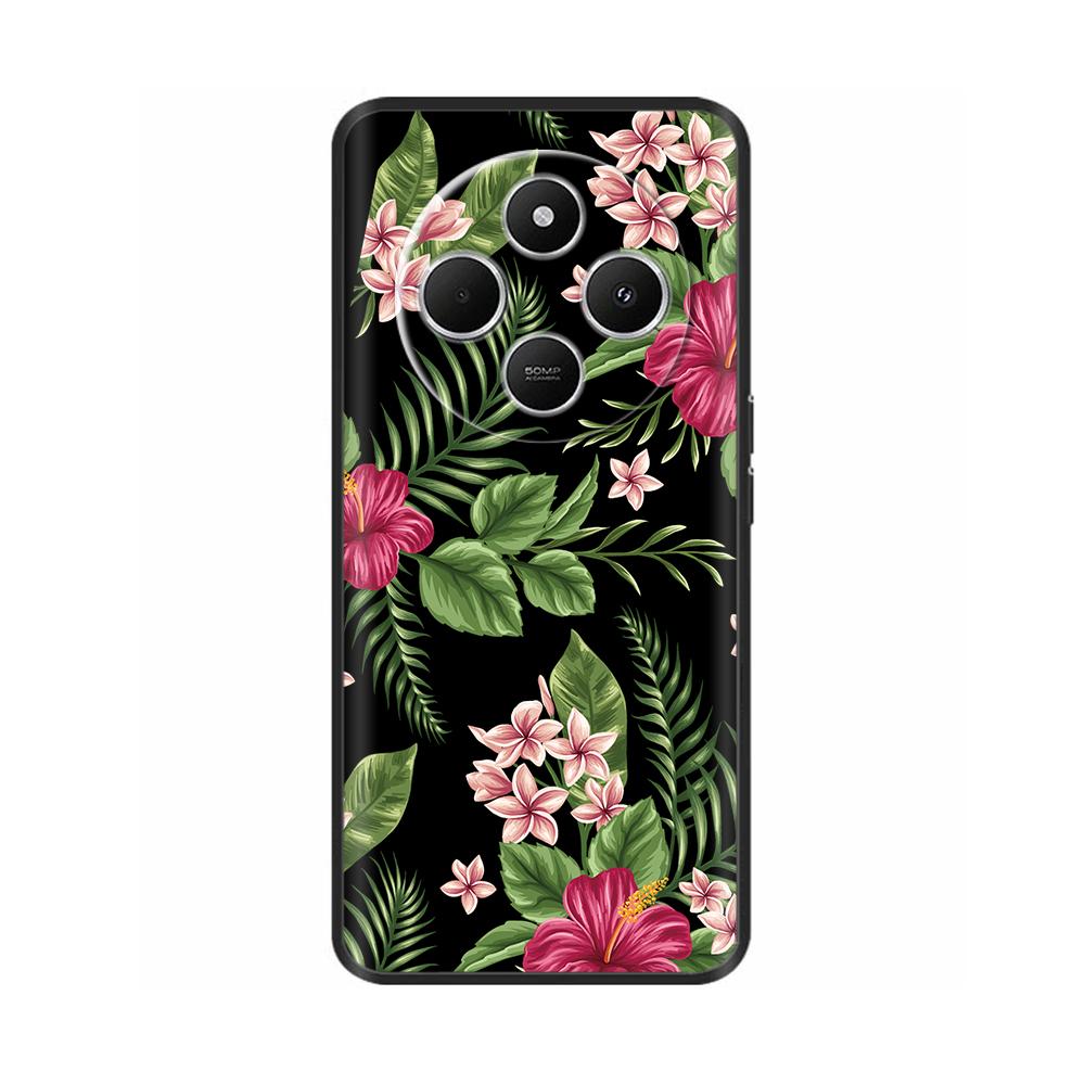 Luxury Painted Case For Redmi 14R 5G Soft Black Silicone Bumper Back Cover for Xiaomi Redmi 14R 14C Cases Funda Shockproof Shell