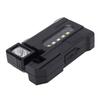 Rechargeable EDC Flashlight 1200mAh Portable Flat Pocket Flashlight Magnetic Bright Flashlight with Rotable Lamp Head