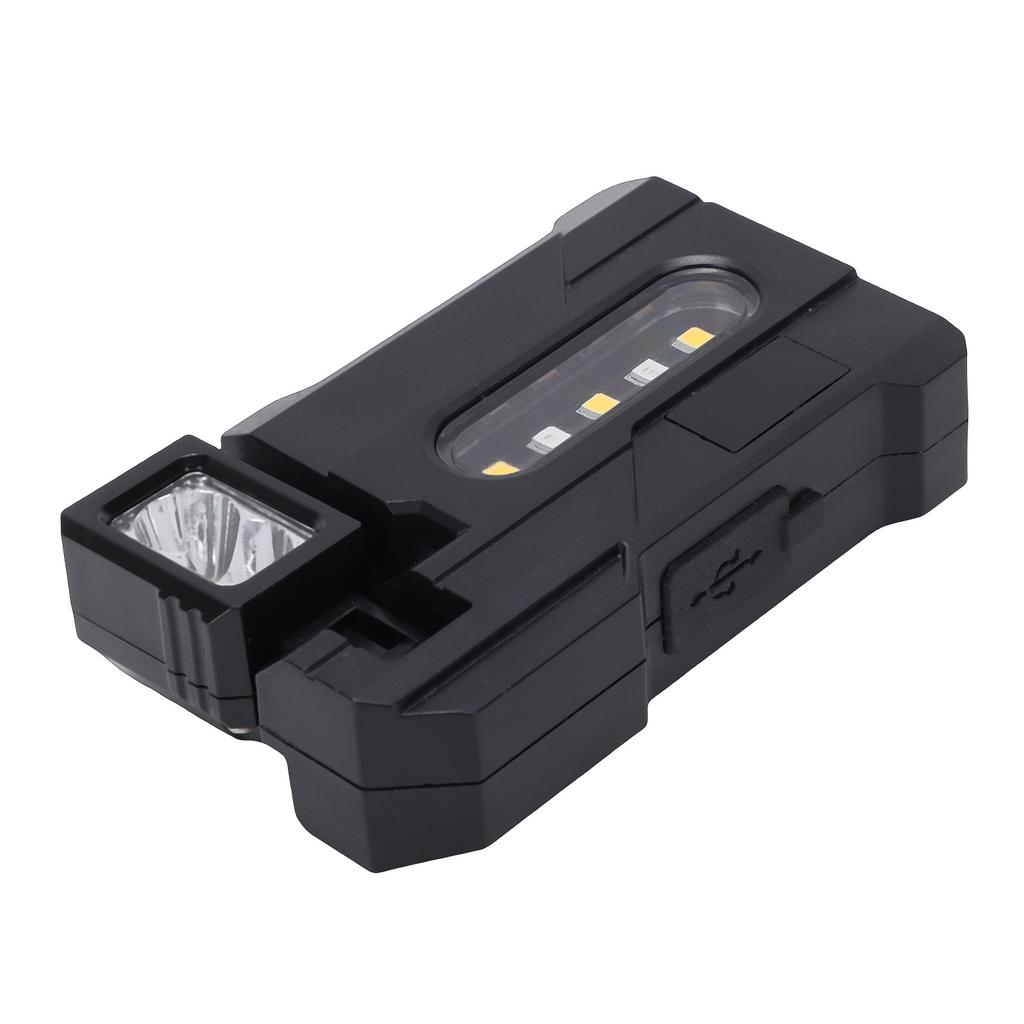 Rechargeable EDC Flashlight 1200mAh Portable Flat Pocket Flashlight Magnetic Bright Flashlight with Rotable Lamp Head