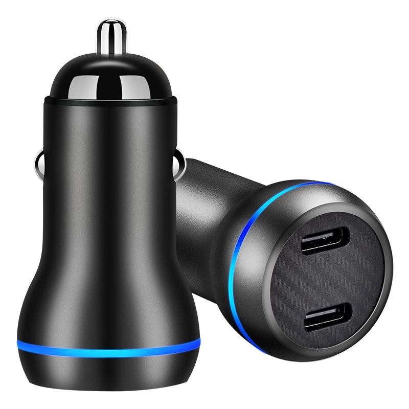 ACC-580 PD 40W Dual Type-C / USB-C Ports Fast Charging Car Charger ...