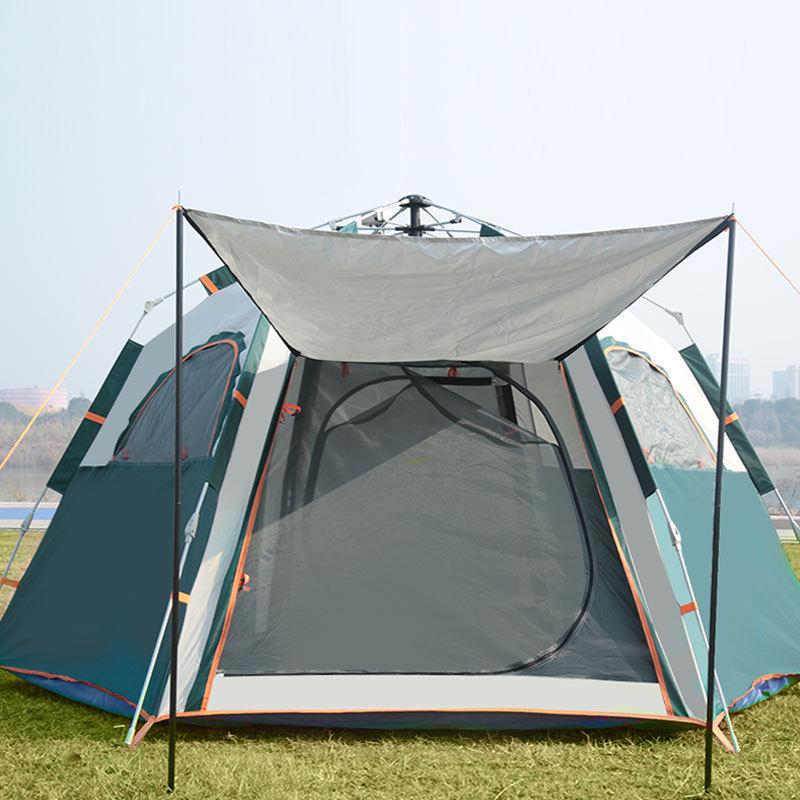 Hexagonal Portable Rainproof Automatic Folding Tent for Camping