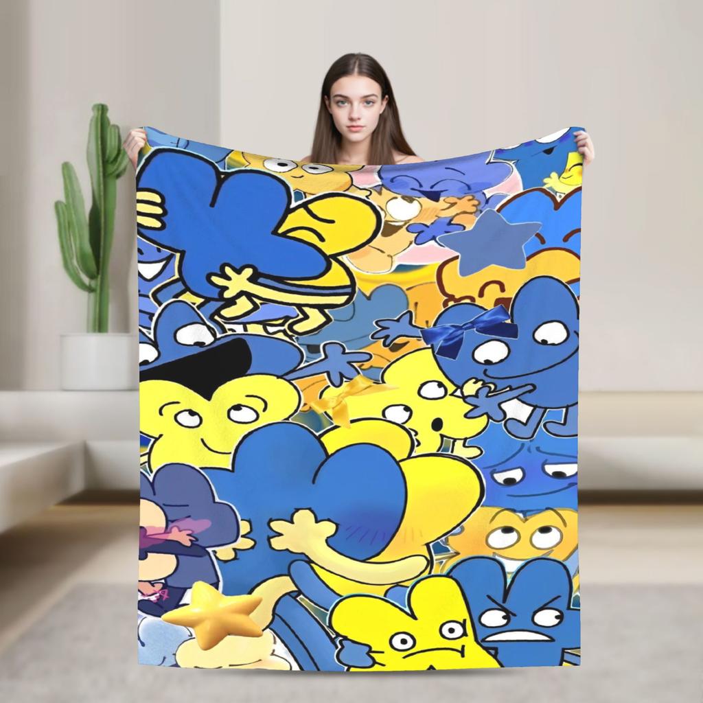 Cartoon Blanket Fleece Bfdi Lightweight Thin Throw Blanket for Bedding Couch Bedspread