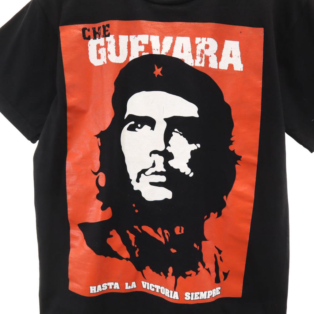 THUNDER Che Guevara Print Short Sleeve T-shirt S Black Men's Used