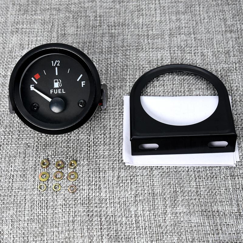 240~33ohm Fuel Level Gauge 12V 52mm Car Motorcycle Fuel Level Meter Car Fuel Gauge Modification Accessories Parts Fuel Level
