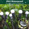 8pcs Outdoor LED Solar Lights Waterproof Starburst Solar Firefly Lights Lawn Lamp Garden Lamp for Path Landscape Decorative