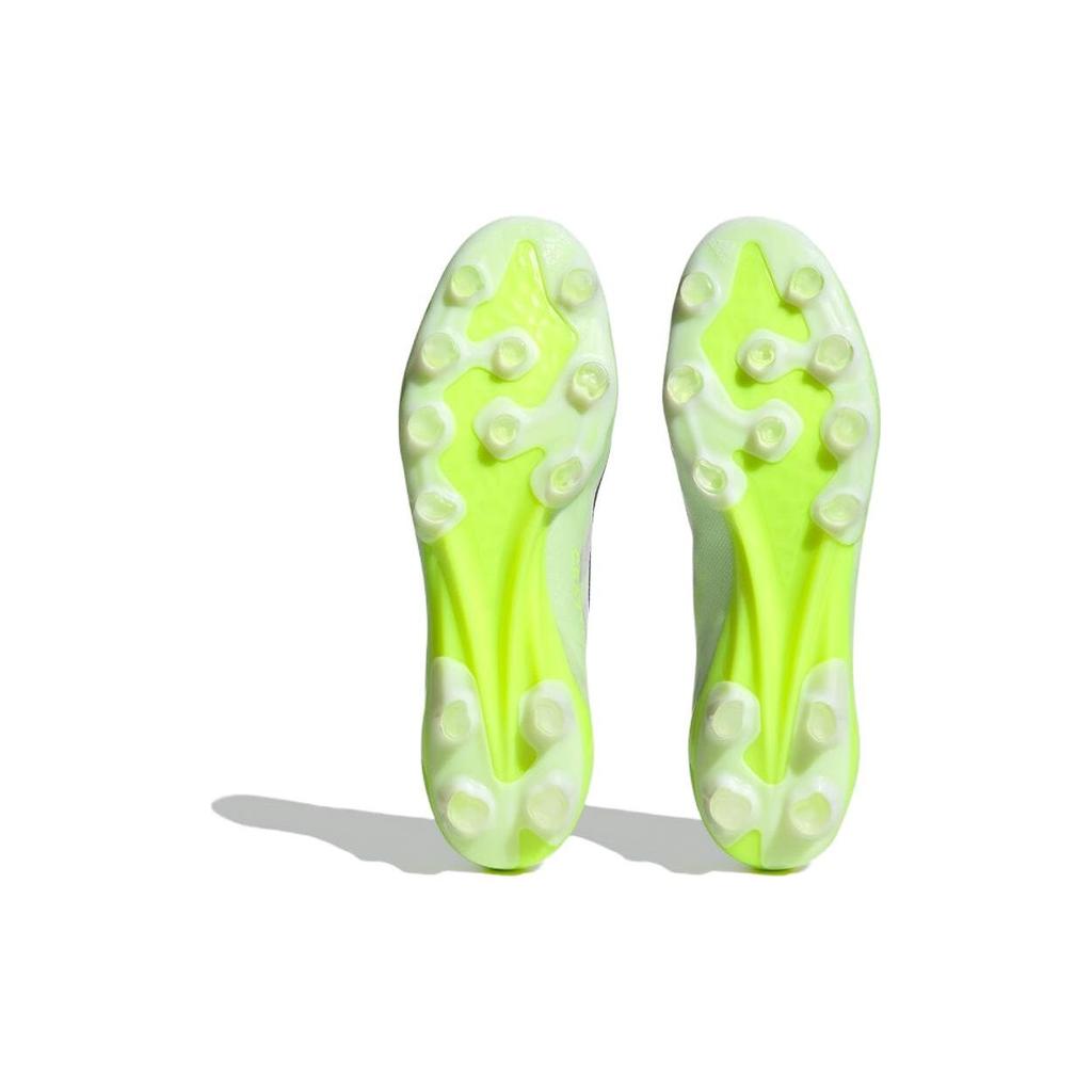 Adidas X Crazyfast.1 Round Toe Lace-Up HG (Rubber Short Studs) Slip-Resistant Durable Football Shoes Men Football Shoes White Green IE4205