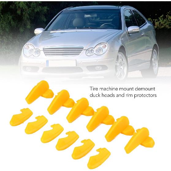 Mount Demount Duck Heads, 6 Pairs Plastic Tire Machine Mount Demount Duck Heads Inserts Wheel Rim Protector Tire Demount Head for Tyre Changer
