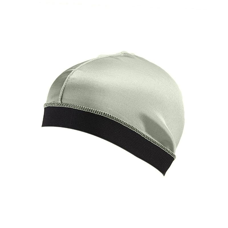 Stretchable Polyester Skull Cap With Decorative Wide Edge For Themed Occasions And Casual Outfits
