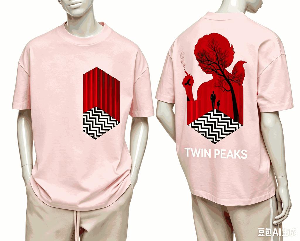 Twin Peaks For Fan Gift Tshirt Unisex Unisex Harajuku Oversized Unisex Short Sleeve Streetwear High Quality Couples Classic Soft
