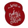 Inkdotpot Real Gold Foil Baby It's Cold Outside Baby Shower Tags Favor Hang Paper Tags 100