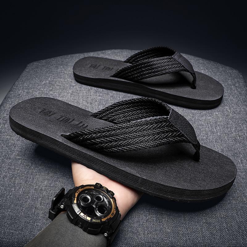 Men s Large Non-Slip Outdoor Thong Sandals, Sizes 46-48 49-50 чёрный