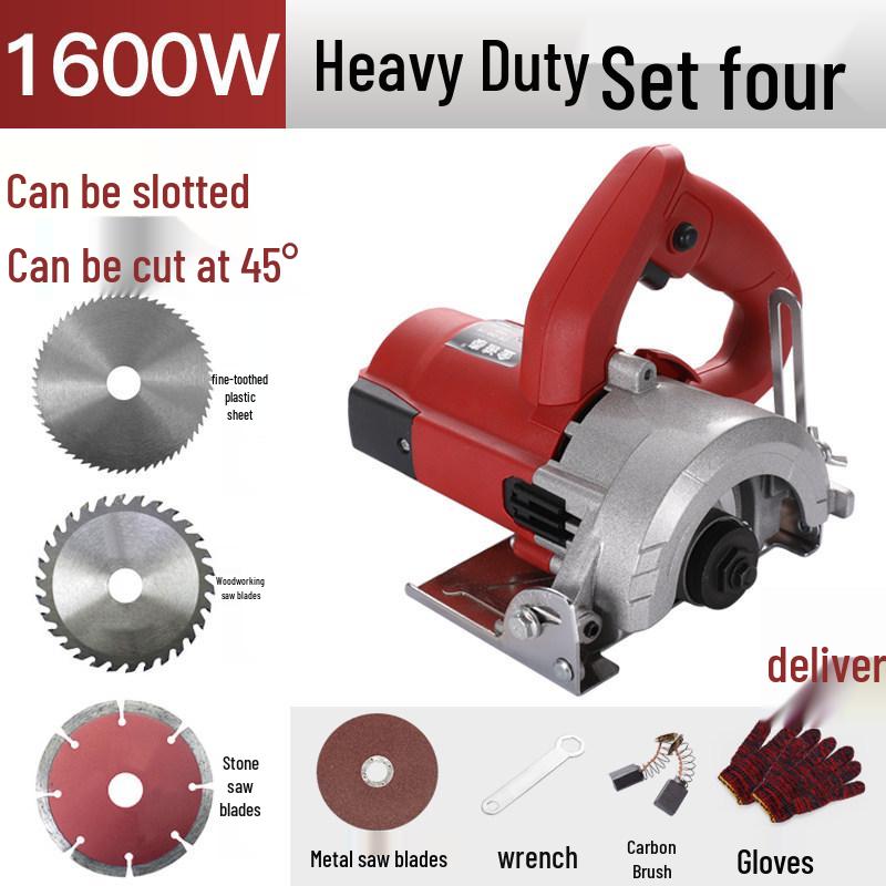 Electric Multi-Function Handheld Chainsaw: Wood, Stone, Tile Cutter 