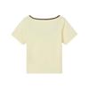 Levis Color Block Slim Fit Knit Casual Short Sleeve T-Shirt Women Tops 003SM-0000