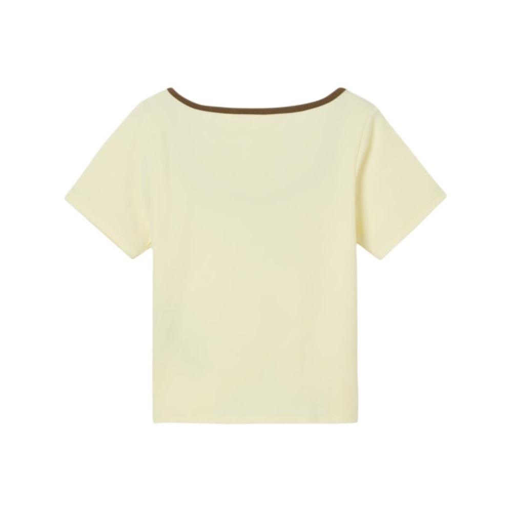 Levis Color Block Slim Fit Knit Casual Short Sleeve T-Shirt Women Tops 003SM-0000