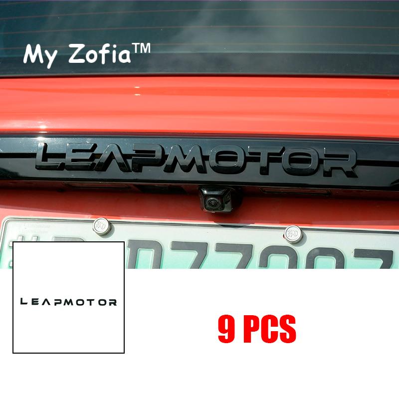 For Leapmotor T03 2024 2025 2026 Car Black front logo ABS Car Steering Wheel Emblem Sticker Accessories