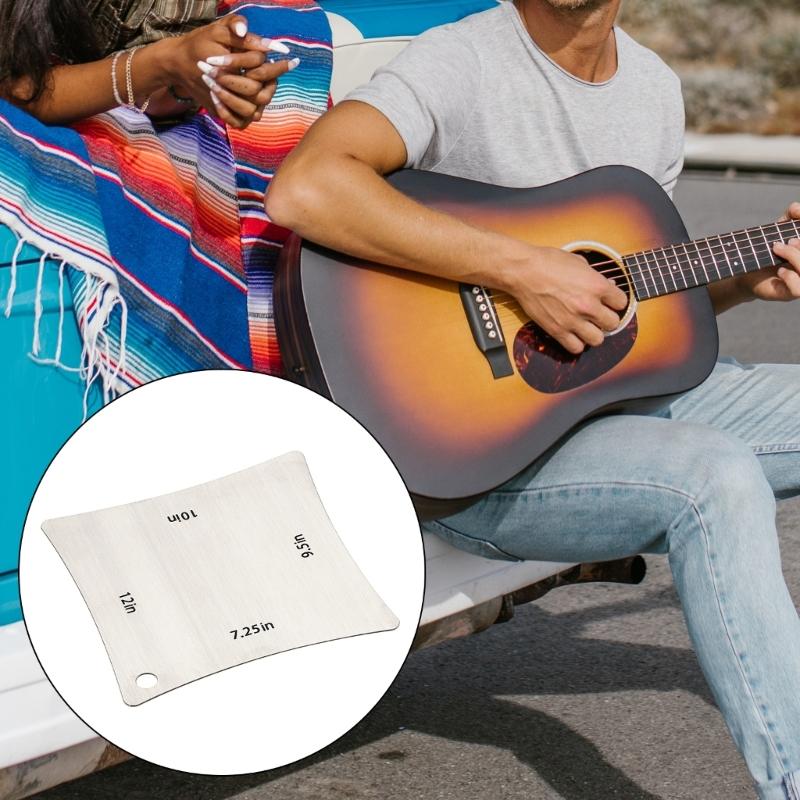 Guitar Fingerboard Measuring Tool Guitar Fingerboard Saddles Nut Radius Gauge Luthier Tools for Guitar, Bass, Ukulele