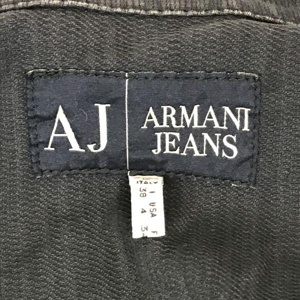 Made in Italy ARMANI JEANS Denim Tailored Jacket/Women's M/38/Navy/(USED)