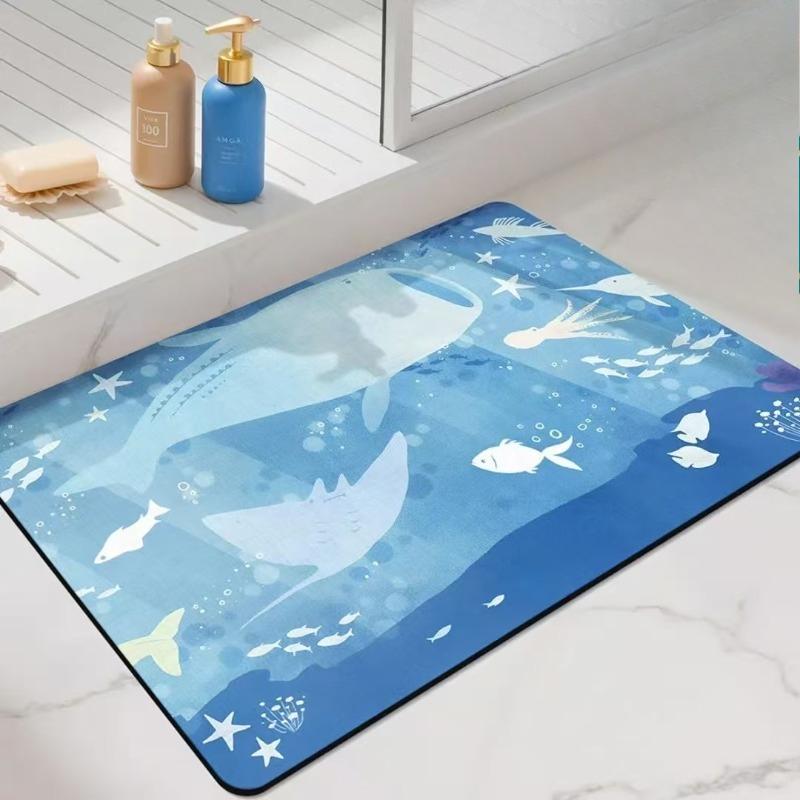 Bathroom Absorbent Diatom Mud Toilet Doormat Toilet Toilet Floor Mat Toilet Carpet