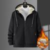 Winter Thicken Hooded Cotton Winter Cashmere Men's Casual Lamb Cashmere Plus Size Hoodie Plush Coat  Streetwear