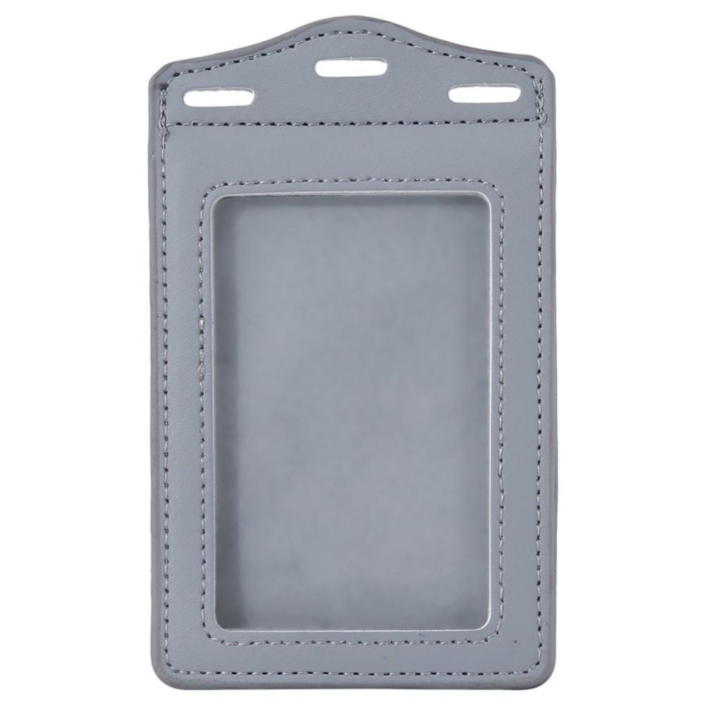 PU Leather Badge Holder Trifold Duty ID Card Holder for ID Name Card Business Name Tag Student ID Card