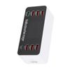 USB Charging Hub Charger Station 8 Ports Desktop Wall with LCD Display for Smart Phone TabletEU