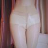 L Xl Plus Size 8D Ultra Thin Transparent Nylon Pantyhose Women Sexy Oil Shiny Zipper Open Crotch Tights Pole Dance Clubwear
