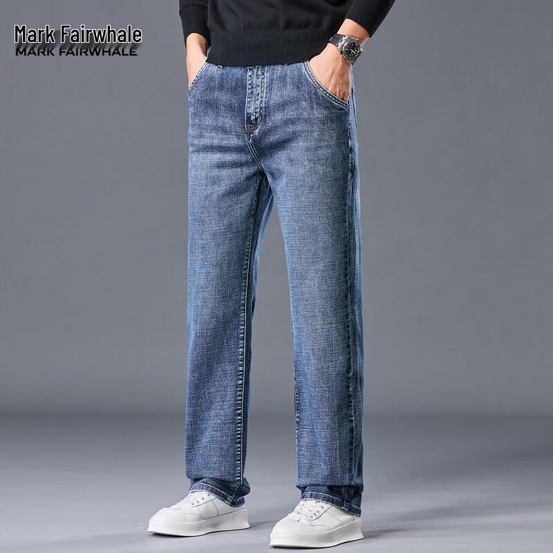 Mark Fairwhale Men's Straight Fit Washed Jeans