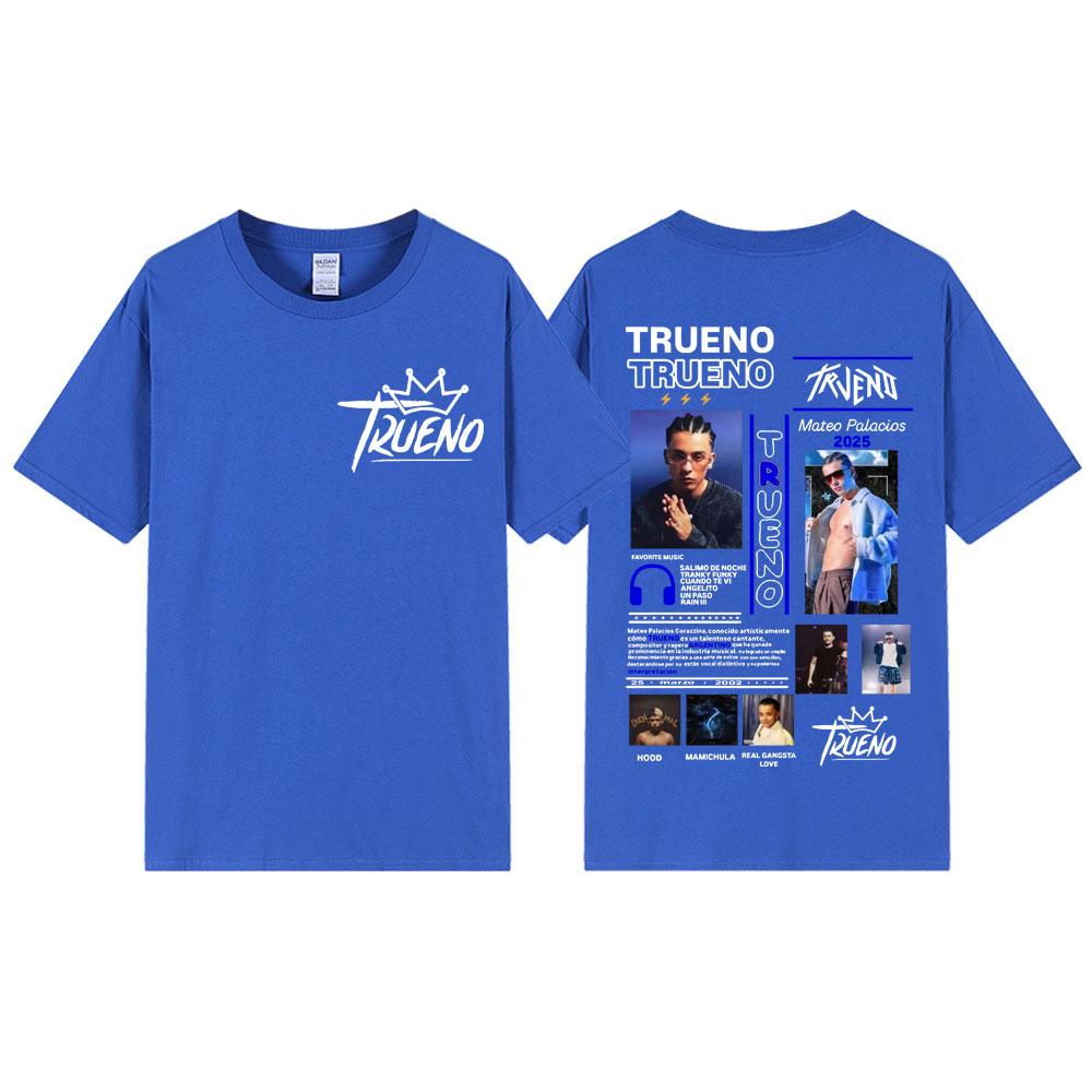 Rapper Trueno Graphic T Shirts Men Women Clothing Fashion Hip Hop Tshirt Summer Casual Loose Short Sleeve Tshirts Streetwear