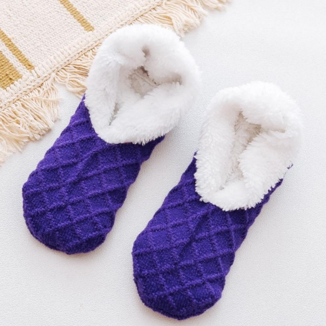 

Зимние толстые шерстяные носки женские утепленные домашние носки для спальни тапочки мужские нескользящие теплые зимние носки Calcetines Mujer One Size синий