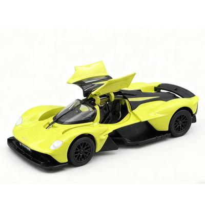 1/39 Aston Martin Valkyrie Hračka Model Auta Kovová Slitina Diecast Vozidlo Miniatura Stahovací Kolekce Dárek Kluci Děti Krabička od S matches