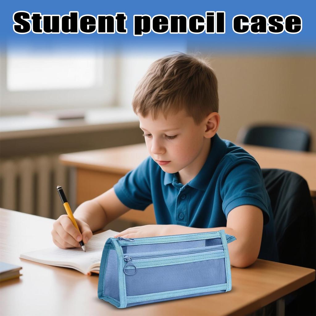 Pencil Pouch for Students, Kids, Teens, Large Capacity Pen Case for School Supplies