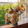 Highland Cattle & Butterfly Sun Catcher Pendant