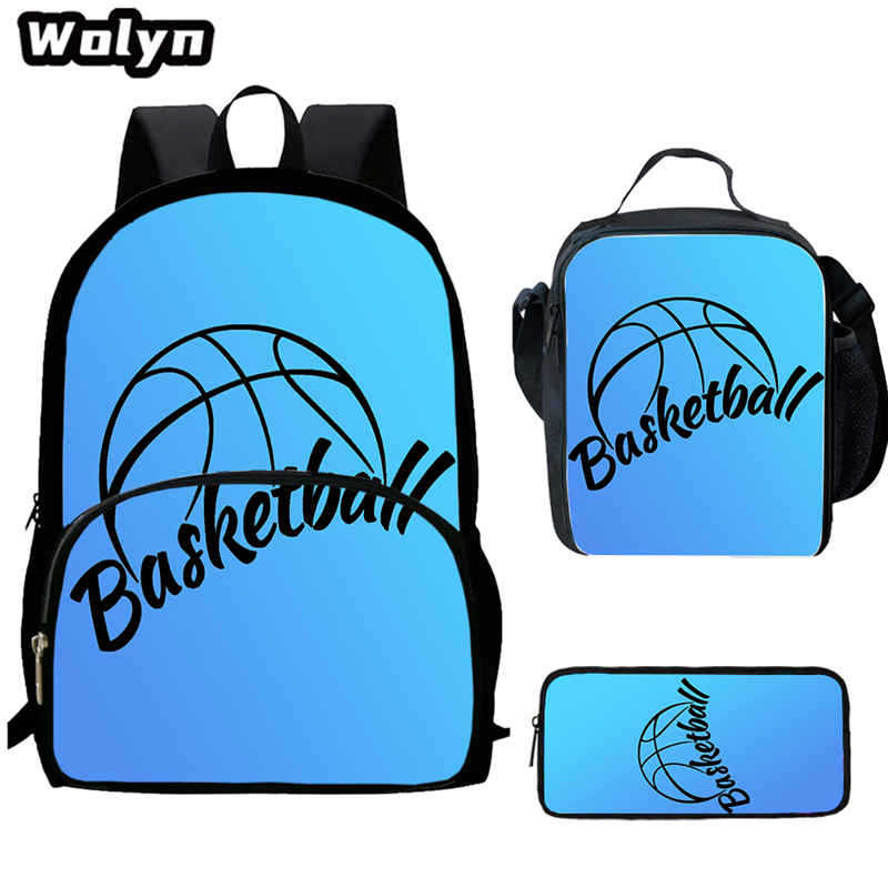 Basketball Basketball School Bag High Definition Printing Multifunctional Cross-Border Backpack