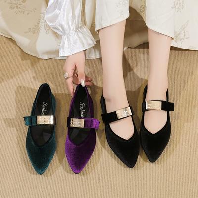 Fashion Women Flats Spring Autumn Retro Mary Jane Shoes for Women Luxury Trend Pointed Toe Shoes Casual Elegant Loafers Zapatos De Mujer