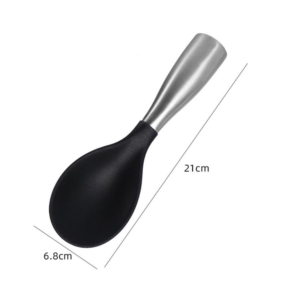Stand-up Anti-rust Stainless Steel Non-Stick Rice Paddle Spatula Serving Spoons Rice Scooper