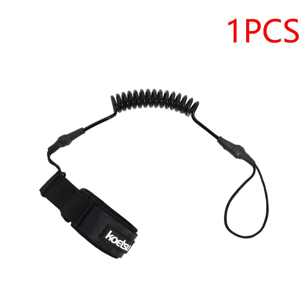 Coiled Bodyboarding Leash TPU Material Strong Cord Stand UP Paddle Board Leg Rope Stretchable for Fishing Tools Rods Strap
