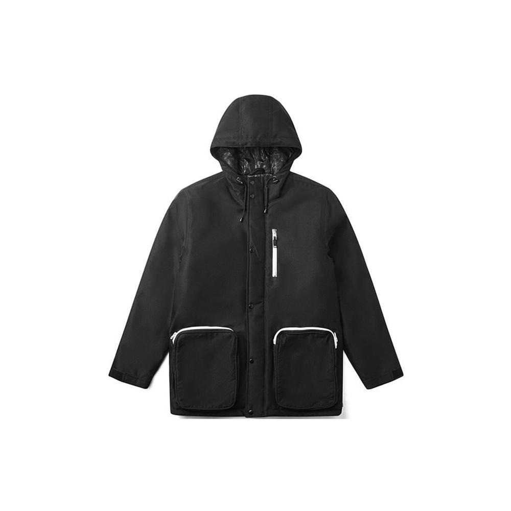 Vans Puffer Jackets Men's Black Hooded Thickened Other VN0A49K3BLK
