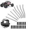 8Pcs/Set RC Steering Link Rod End Stainless Steel Fit for Axial Capra AXI03004 Remote Control Car