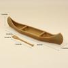 Small Scale Miniature Kayak and Paddle Model Figure For 1/12 Doll House Setups And Kids Storytelling Activity Supply