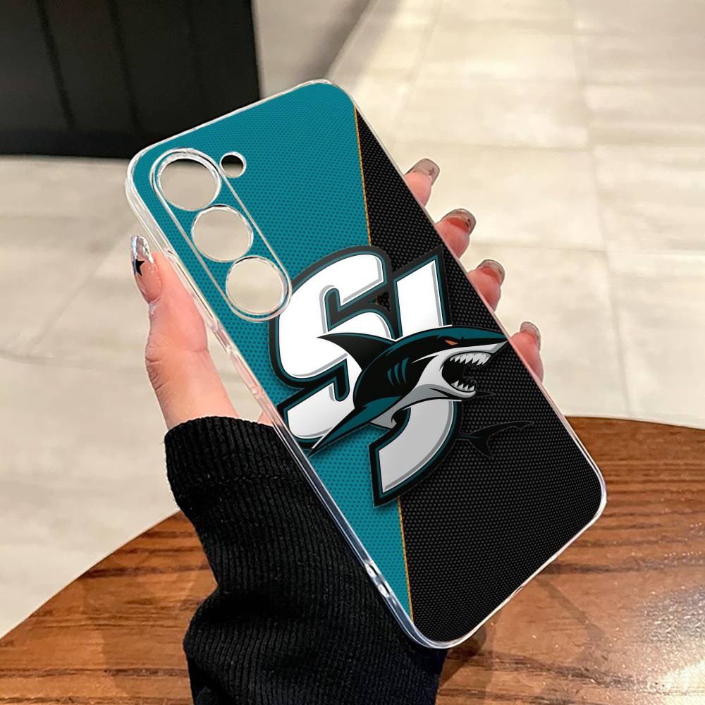 E-San Jose Sharks Phone Case For SamsungA10,12,20,21S,30,31,40,50,51,52,70,71 Transparent Cover