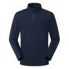 Men's Stand-up Collar Half-Zip Long Sleeve T-Shirt