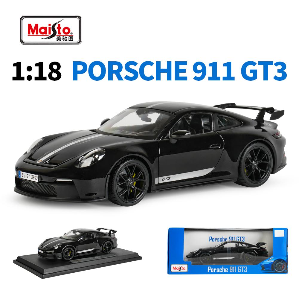 Майсто 1:18 2022 Porsche 911 GT3 Синий Спортивный Автомобиль Статические Литые Транспортные Средства Коллекционная Модель Автомобиля Игрушки