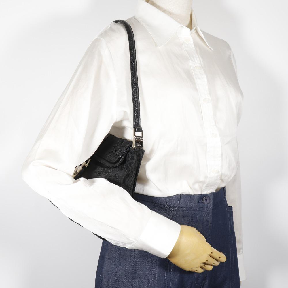 GUCCI Jackie Shoulder Bag 001.3734.200047 black Nylon canvas Women Used
