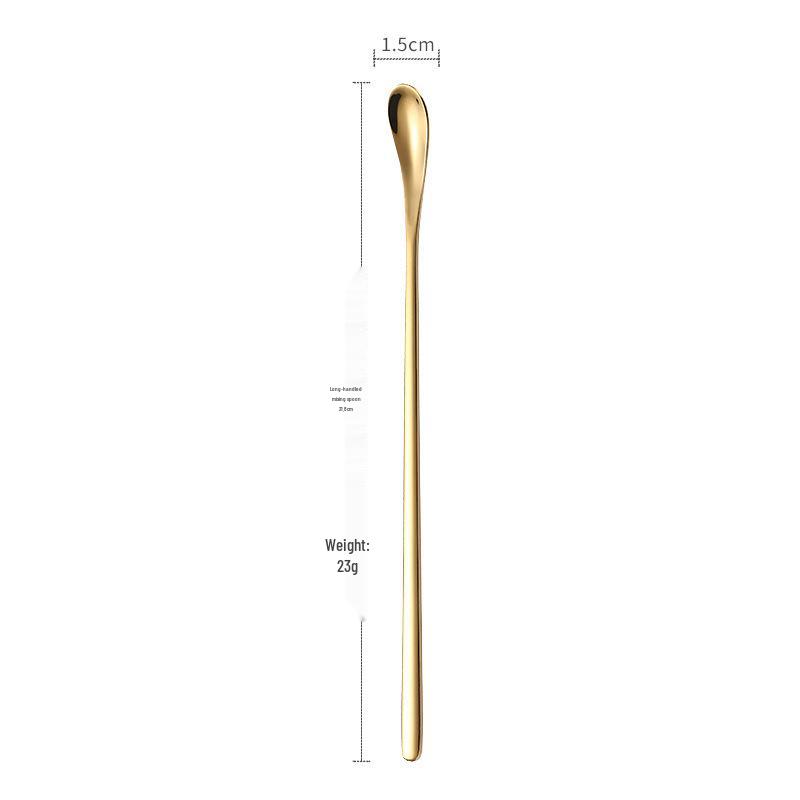 Japanese 304 Stainless Steel Long Handle Stirring Spoon for Ice, Cocktails, Coffee, or Honey