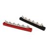 2PCS Battery Bus Bar Black Red DC12V to 48V 150A M6 Terminal 6 Stud for RV Car Ship Yacht Power Syst