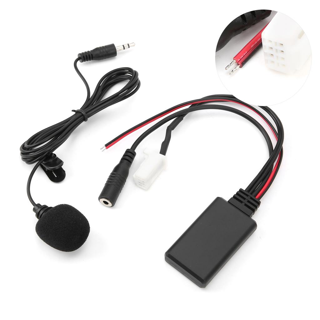Bluetooth 5.0 AUX Cable Adapter with Microphone Handsfree Replacement for Suzuki Swift, for Vitra, for Jimny
