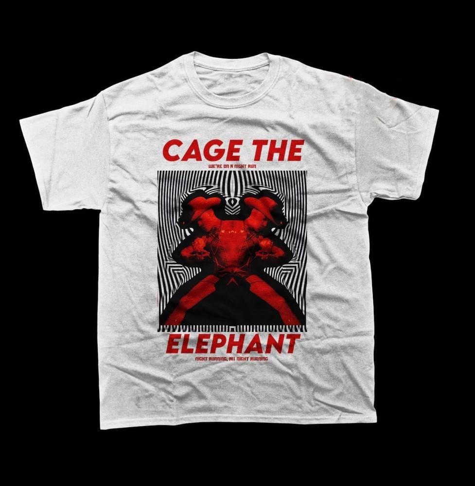 Cage The Elephant Band Cotton White T-Shirt Cotton All Size BO292 Unisex T-Shirt S
